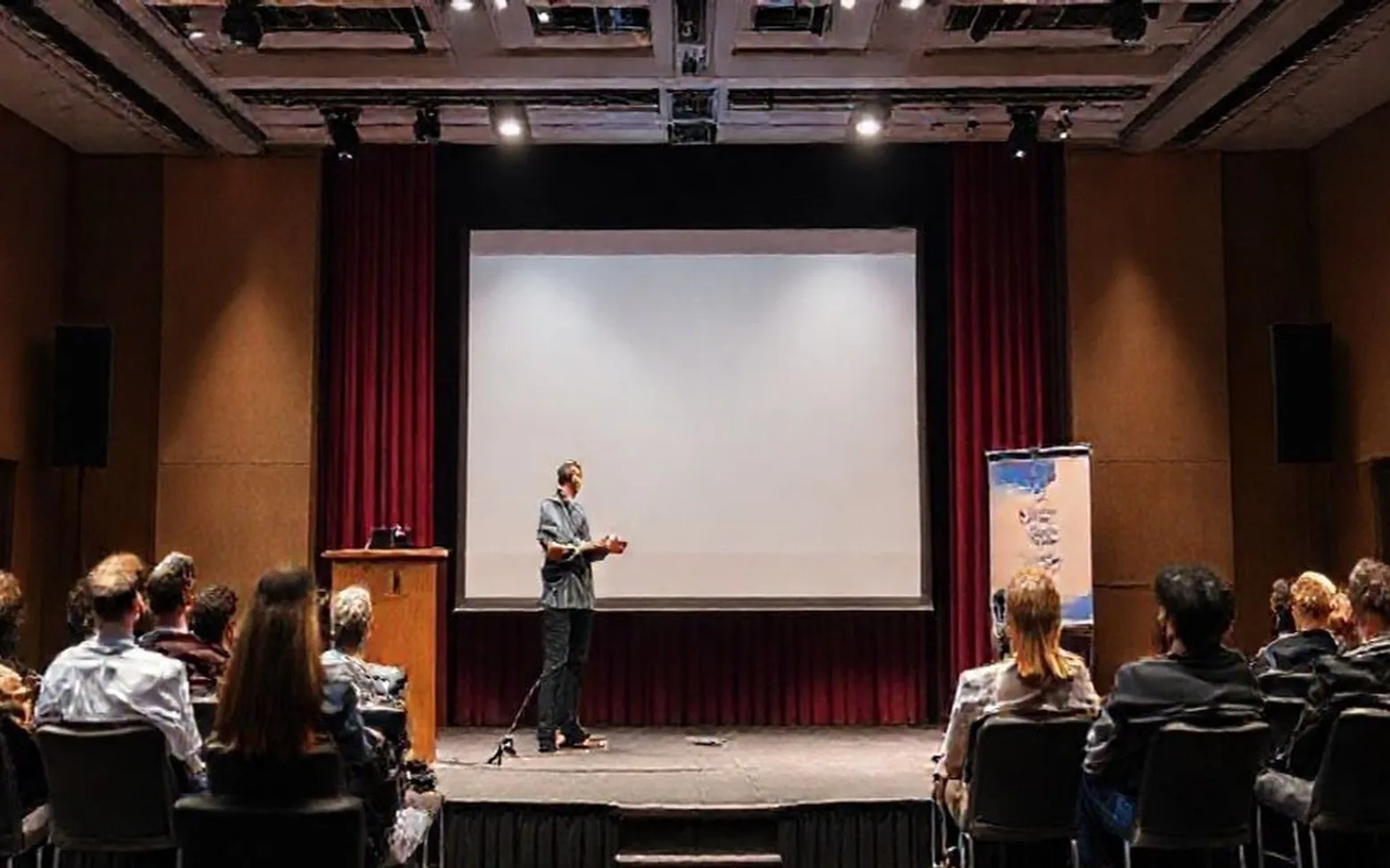 Public speaking training stage