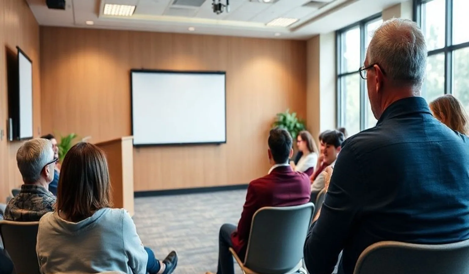 Speech delivery practice room